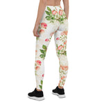 Mother's Day Gift, Mother's Day Leggings Vintage Victorian Pink Floral Women's Leggings