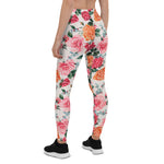 Mother's Day Gift, Mother's Day Leggings Watercolor Floral Pattern Vintage Rose Flower Women's Leggings