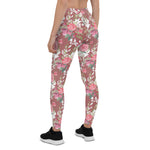 Mother's Day Gift, Mother's Day Leggings Watercolor Pink Floral Rose Women's Leggings