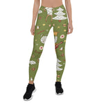 Scotstee Shop - Animal Vintage Christmas Sheep Gift Women's Christmas Leggings
