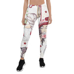 Scotstee Shop - Beautiful Red Christmas Watercolor, Gift Women's Christmas Leggings