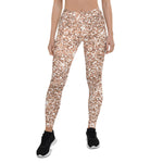 Scotstee Shop - Chic Rose Gold Glitter Pattern Women's Fashion Leggings