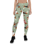 Scotstee Shop - Christmas Beagles Green Dog Lover Gift Christmas Women's Leggings