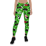 Scotstee Shop - Christmas Border Collie Green Gift Xmas Women's Leggings