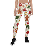 Scotstee Shop - Christmas Gingerbread Pattern Holiday Xmas Women's Leggings