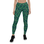 Scotstee Shop - Christmas Holly Green Pattern 1 Gift Xmas Women's Leggings