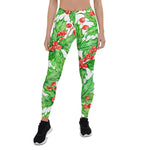 Scotstee Shop - Holly Berry Watercolor Christmas Pattern Halloween Women's Leggings