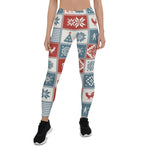 Scotstee Shop - Christmas Pattern in Patchwork style. Traditional Xmas Gift Women's Leggings