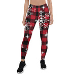 Scotstee Shop - Christmas Plaid and Snowflakes Gift Xmas Women's Leggings