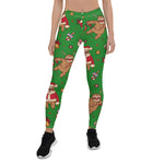 Scotstee Shop - Lovely Christmas Sloth pattern Green Halloween Women's Leggings