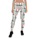 Scotstee Shop - Meowy Catmas Christmas Kitty Cat Red Nose Reindeer Halloween Women's Leggings