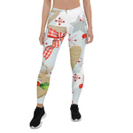 Scotstee Shop - Christmas Reindeer Seamless Pattern Winter Holiday Vintage Women Christmas Leggings
