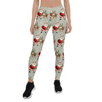 Scotstee Shop - Christmas Retro Santa and Reindeer Funny Xmas Gift Women Christmas Leggings