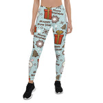 Scotstee Shop - Christmas Seamless Pattern with Cartoon Hamster Women Christmas Leggings