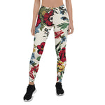 Mother's Day Gift, Mother's Day Leggings Abstract Solid Flowers Arrangement Women's Leggings