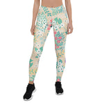 Mother's Day Gift, Mother's Day Leggings Beautiful Pink Roses Floral Women's Leggings