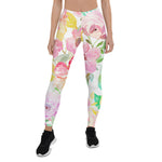 Mother's Day Gift, Mother's Day Leggings Classy Watercolor Rose Floral Women's Leggings