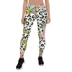 Mother's Day Gift, Mother's Day Leggings Elegant leopard print and floral Women's Leggings