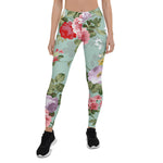 Mother's Day Gift, Mother's Day Leggings Elegant Modern Floral Women's Leggings
