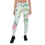 Mother's Day Gift, Mother's Day Leggings Floral Pattern Flower Women's Leggings