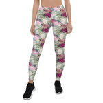 Mother's Day Gift, Mother's Day Leggings Floral Pattern Tissue Women's Leggings
