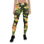 Mother's Day Gift, Mother's Day Leggings Floral pattern with Beautiful Roses Women's Leggings