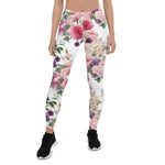 Mother's Day Gift, Mother's Day Leggings Floral pattern with Roses Gadern Watercolor Women's Leggings