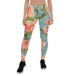 Mother's Day Gift, Mother's Day Leggings Floral Rose Gadern Women's Leggings