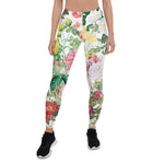 Mother's Day Gift, Mother's Day Leggings Floral Roses Vintage Spring Women's Leggings
