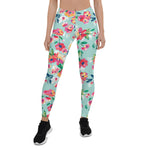 Mother's Day Gift, Mother's Day Leggings Flowers Pattern Women's Leggings