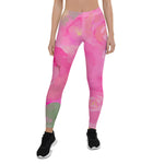 Mother's Day Gift, Mother's Day Leggings Garden Roses Watercolor Women's Leggings