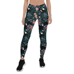 Mother's Day Gift, Mother's Day Leggings Garden Flower Rose Pattern Women's Leggings