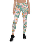 Mother's Day Gift, Mother's Day Leggings Gouache seamless Spring Flower pattern Women's Leggings