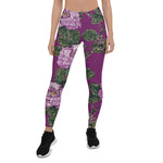 Mother's Day Gift, Mother's Day Leggings Pink Tapestry Roses Women's Leggings