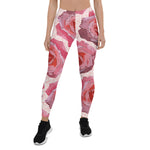 Mother's Day Gift, Mother's Day Leggings RosaCartoonus Romantic Watercolor Roses Women's Leggings