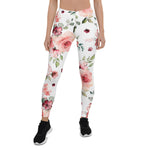 Mother's Day Gift, Mother's Day Leggings Spring Flowers and Leaves Women's Leggings