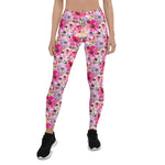 Mother's Day Gift, Mother's Day Leggings Summer Watercolor Floral Pattern Women's Leggings