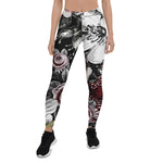 Mother's Day Gift, Mother's Day Leggings Victorian Rose Floral Women's Leggings