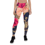 Mother's Day Gift, Mother's Day Leggings Vintage Flowers Rose Floral Women's Leggings