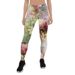 Mother's Day Gift, Mother's Day Leggings Vintage Rose Flowers Women's Leggings