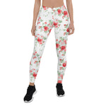 Mother's Day Gift, Mother's Day Leggings Vintage Roses Summer Garden Women's Leggings