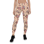 Mother's Day Gift, Mother's Day Leggings Vintage Roses, Diamonds and Skulls Women's Leggings