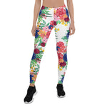 Mother's Day Gift, Mother's Day Leggings watercolor boho chic Flowers Women's Leggings