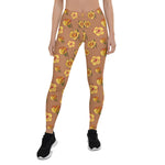 Mother's Day Gift, Mother's Day Leggings Yellow Roses Women's Leggings