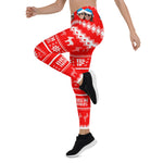 Scotstee Shop - Funny Christmas Leggings Biden Harris Blue Hat Holiday, Gift Women's Christmas Leggings