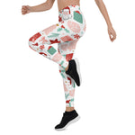 Scotstee Shop - Cheerful Santa Christmas Reversible Funny Christmas Gifts Women's Leggings