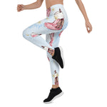 Scotstee Shop - Christmas Art Paintings Stocking Pink Xmas Gift Women's Leggings