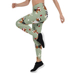 Scotstee Shop - Christmas Beagles Green Dog Lover Gift Christmas Women's Leggings