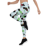 Scotstee Shop - Christmas Border Collie Blue Gifts Xmas Women's Leggings