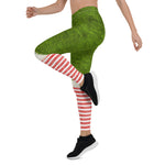 Scotstee Shop - Christmas Chic Elf Costume Green Holiday Fun Xmas Women's Leggings
